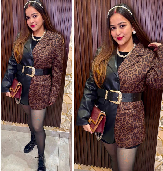 Leatha Blazer With Belt