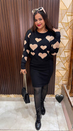 "ALL HEART" SWEATER DRESS