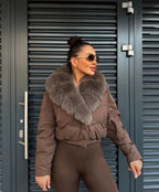 "NANDIA" FUR JACKETS (FUR DETACHABLE)
