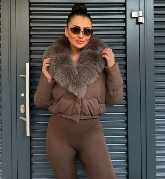 "NANDIA" FUR JACKETS (FUR DETACHABLE)