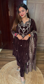 "AISHA" Velvet 3 piece suit