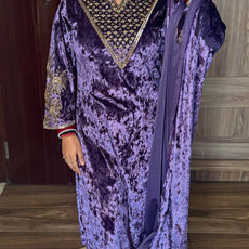 "SUKHMANI" 3 PIECE VELVET SUIT