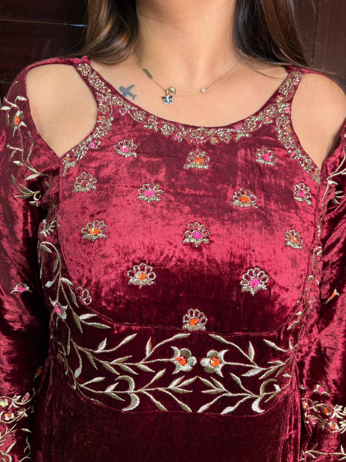 "MEHRA" Velvet Suit