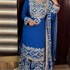 "DUA" 3 PIECE GHARARA SET