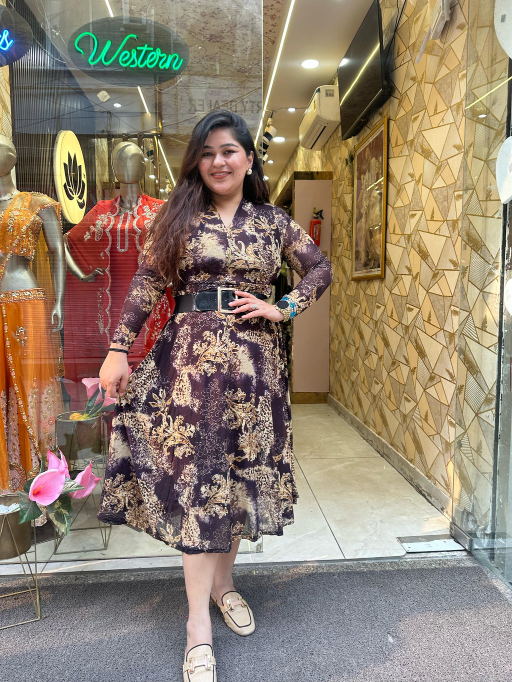 "MERA" DRESS WITH BELT