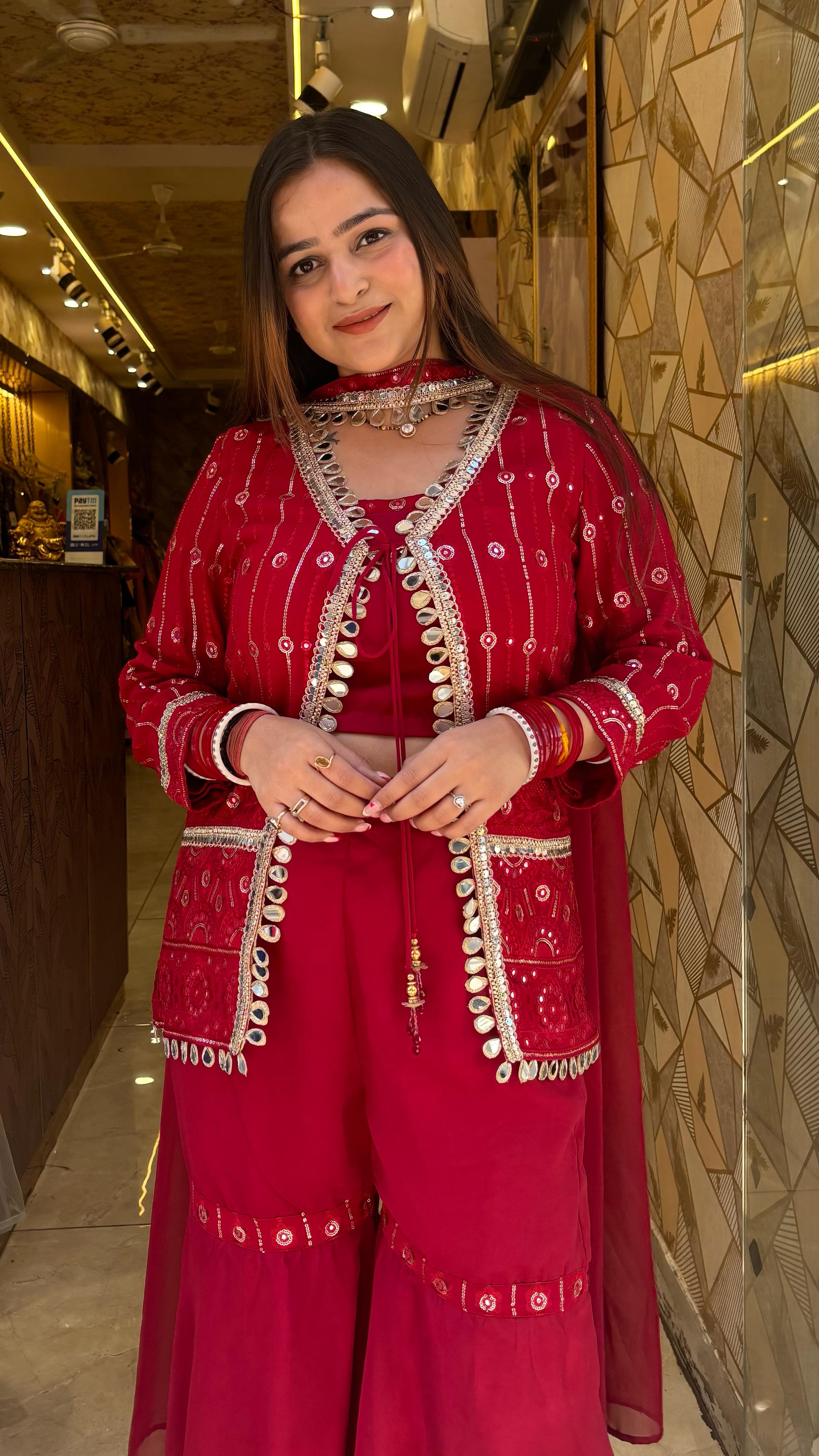 "MAIRA" INDOWESTERN SHARARA COORDS