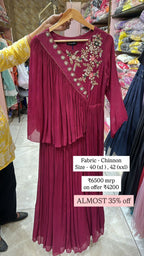 Magenta Frill Dress