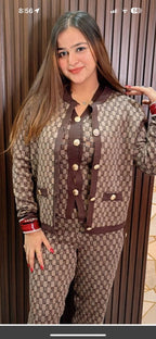 Wool Printed 3 pc set