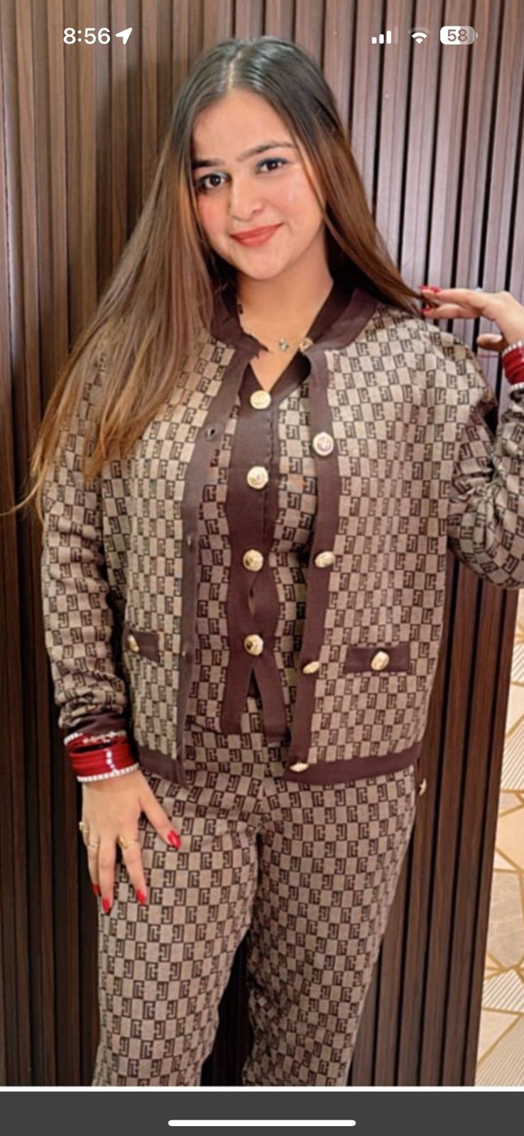Wool Printed 3 pc set