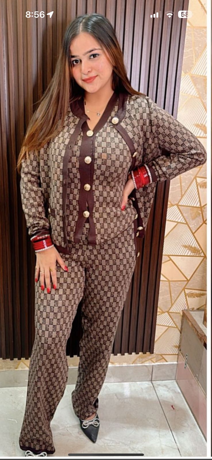 Wool Printed 3 pc set