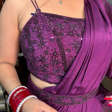 Drama Drape Sharara Saree