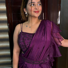 Drama Drape Sharara Saree