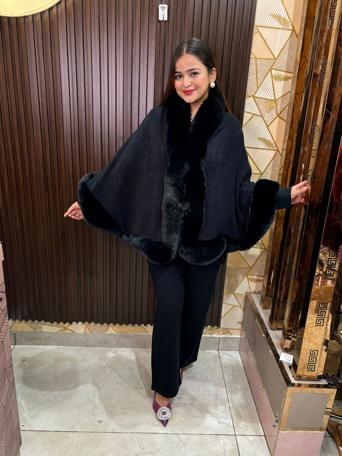 Fur Poncho