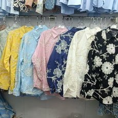 "MARIA" COTTON THREAD SHIRTS