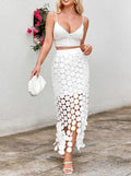 Bubble White Skirt