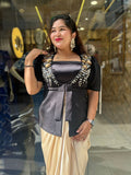Designer Black Blazer Coordset