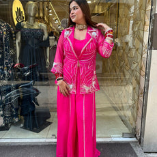 Chetna Pink Jacket Style Outfit