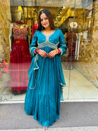 Blue bella Anarkali