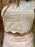 Peach Kia Skirt Set