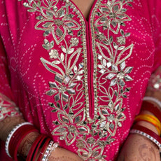 Kaftan Dhoti Misha Set with Tassels