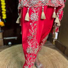 Kaftan Dhoti Misha Set with Tassels