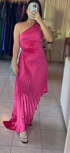 Pink Pleated Dress