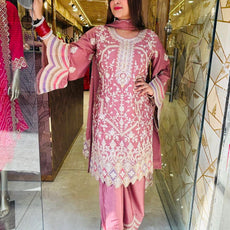 Rose Gold Pakistani Suit