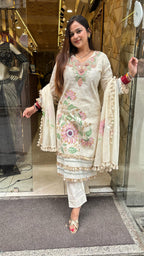 "LAFZ" -3 PIECE COTTON SUIT