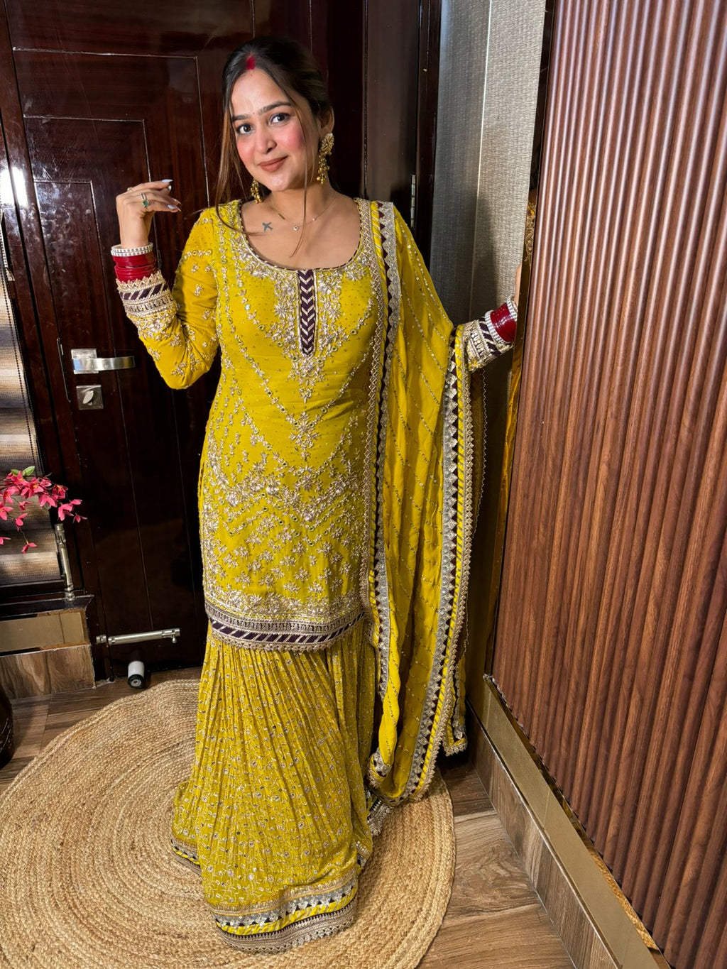 Luxe Satranga Sharara Suit