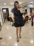 Ruffle Designer Dress with belt