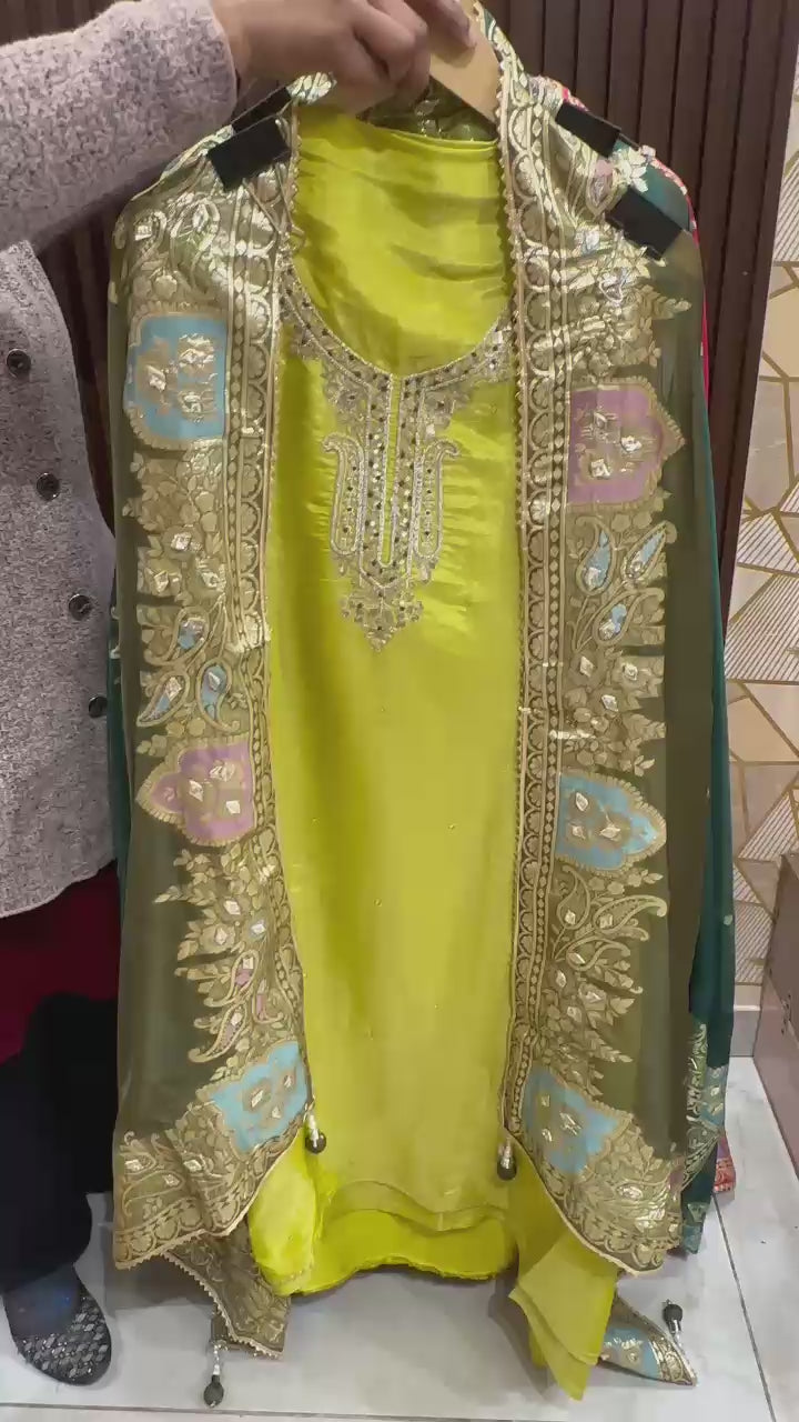 ZOYA - UNSTICHED LUXE SUIT FABRIC WITH POTLI