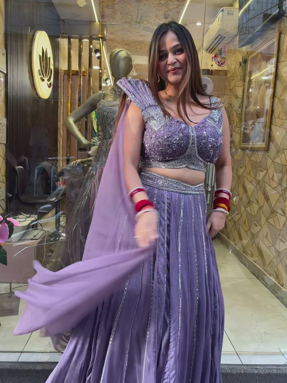 Maria Twirl Lilac Designer Outfit