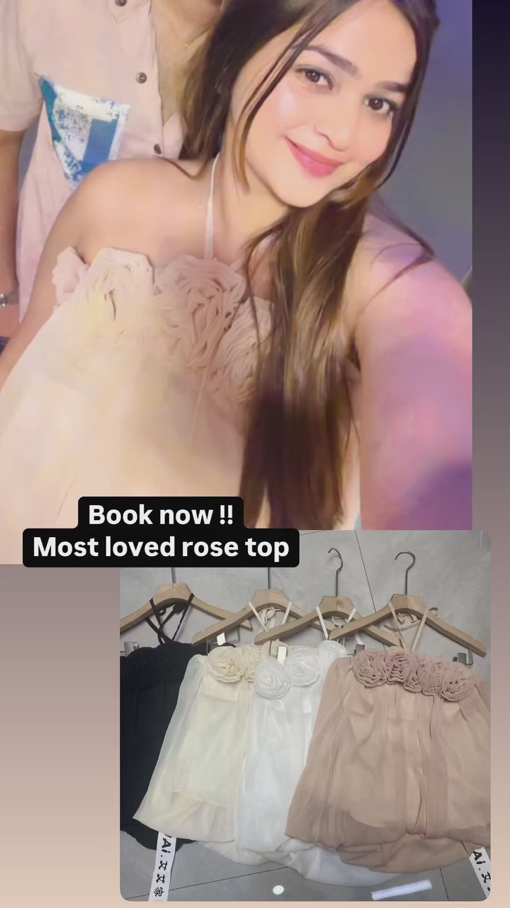 "TESLA" FLOWER TOP