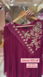 Magenta Frill Dress