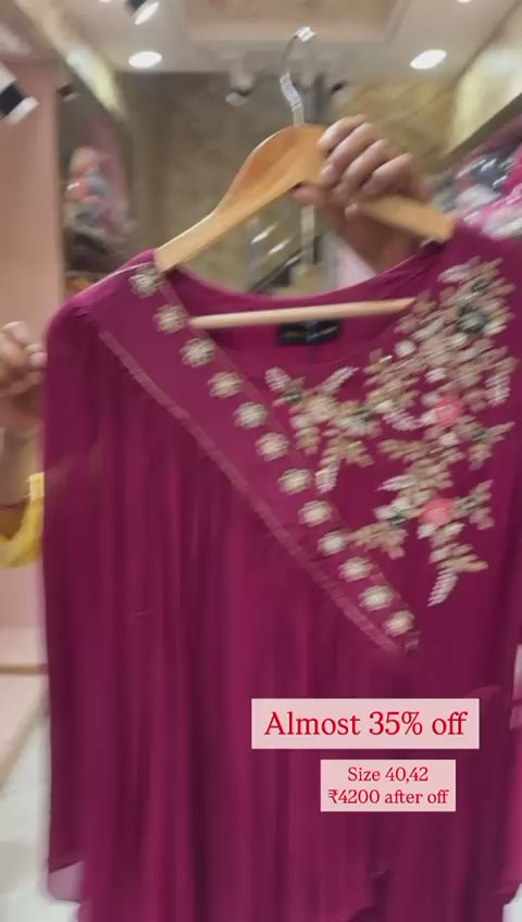 Magenta Frill Dress