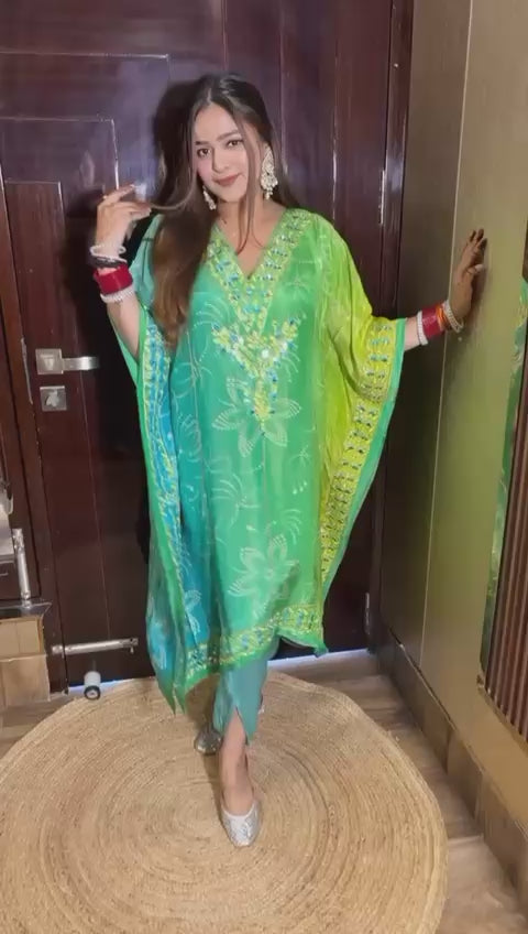 "MEERA" KAFTAN WITH TULIP PANTS