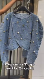 STUDDED DENIM JACKET