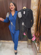 Leafy Designer Party Wear Coordset