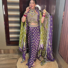 Morni Green Skirt Set