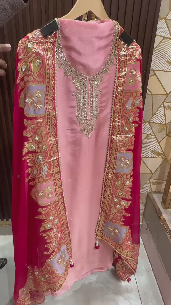 ZOYA - UNSTICHED LUXE SUIT FABRIC WITH POTLI