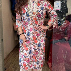 Printed Aghani suit
